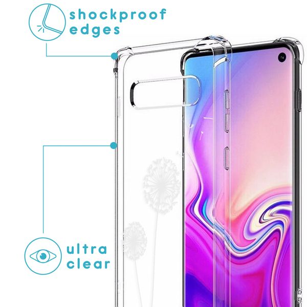 imoshion Design Hülle mit Band für das Samsung Galaxy S10 Plus - Dandelion