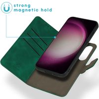 imoshion Entfernbare 2-1 Luxus Klapphülle Samsung Galaxy S23 FE - Dunkelgrün