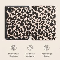 imoshion Design Klappbare Klapphülle Kobo Clara Colour / BW - Leopard