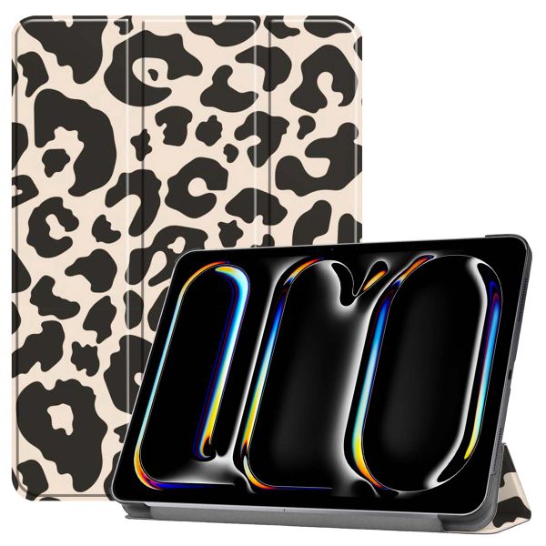 imoshion Design Trifold Klaphülle Apple iPad Pro 11 (2025) M5 / (2024) M4 - Leopard