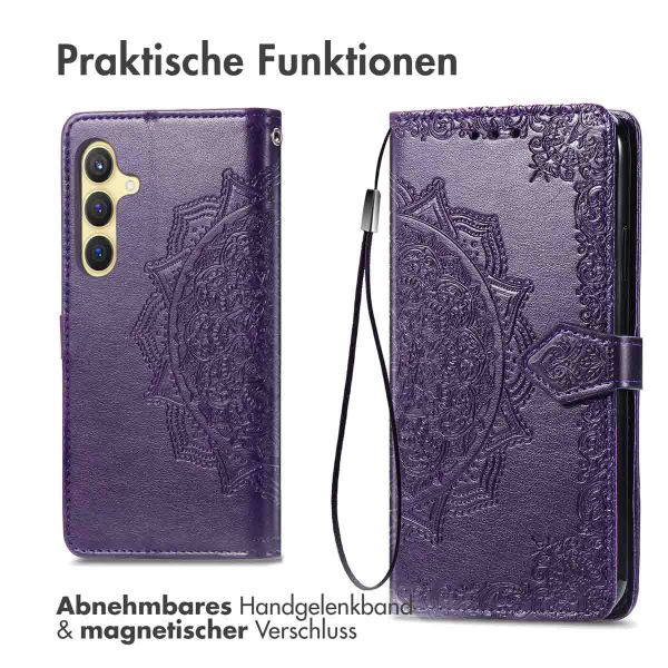 imoshion Mandala Klapphülle Samsung Galaxy S24 Plus - Violett