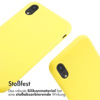 imoshion Silikonhülle mit Band für das iPhone Xr - Gelb