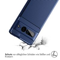 imoshion Carbon-Hülle Google Pixel 7 Pro - Blau