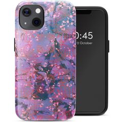 Selencia Vivid Rückabdeckung mit MagSafe Apple iPhone 13 - Fresh Paint Flower Orange