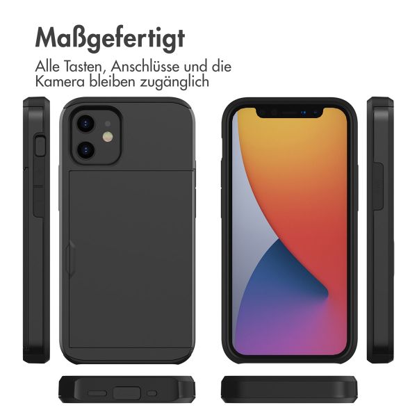 imoshion ﻿Backcover mit Kartenfach für das iPhone 12 Mini - Schwarz