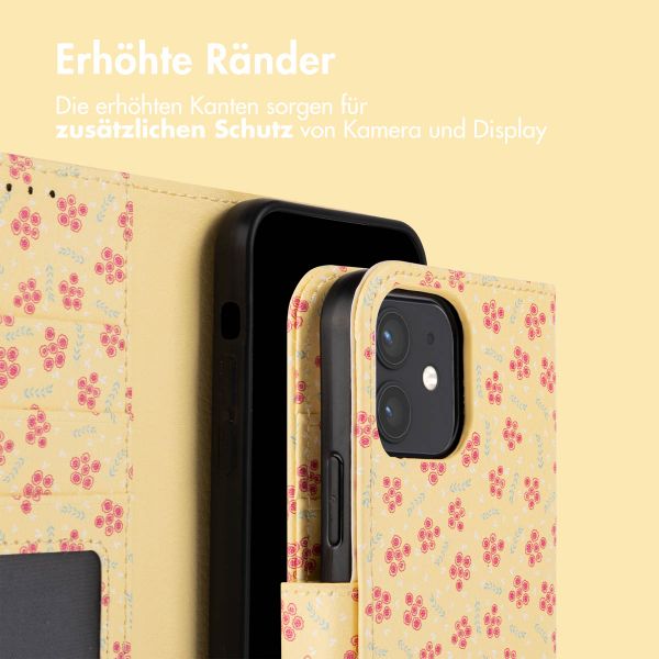 imoshion Design Klapphülle iPhone 12 (Pro) - Sunny Yellow Petite Flowers