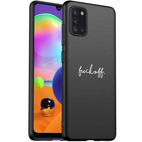 imoshion Design Hülle Samsung Galaxy A31 - Fuck Off - Weiß