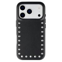 Selencia Studs Backcover mit MagSafe Apple iPhone 17 Pro - Velvet Black