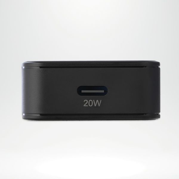 imoshion Powerbank 20.000 mAh + Accezz Ultra Slim GaN Ladegerät + Accezz USB-C- auf USB-C-Kabel - 1 Meter - Schwarz