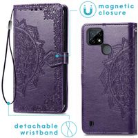 imoshion Mandala Klapphülle für das Realme C21 - Violett