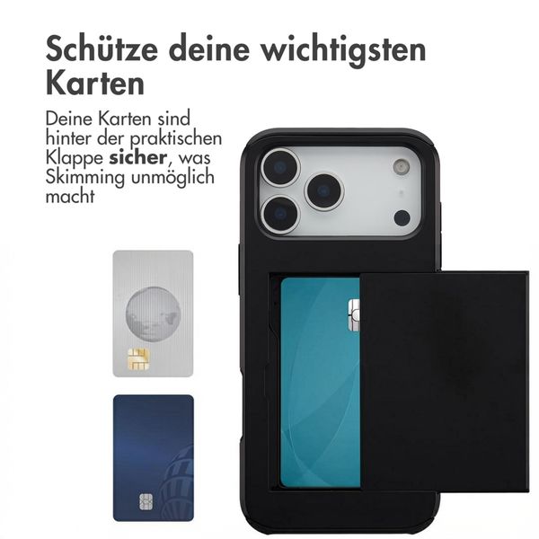 imoshion Backcover mit Kartenfach Apple iPhone 17 Pro Max - Schwarz