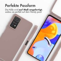 imoshion SilikonHülle mit Band Xiaomi Redmi Note 11 Pro - Sand Pink