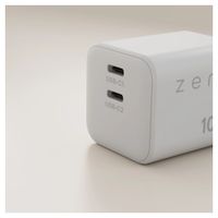 Zens Kompaktes Ladegerät 2x USB-C 100W - Netzteil - Weiß