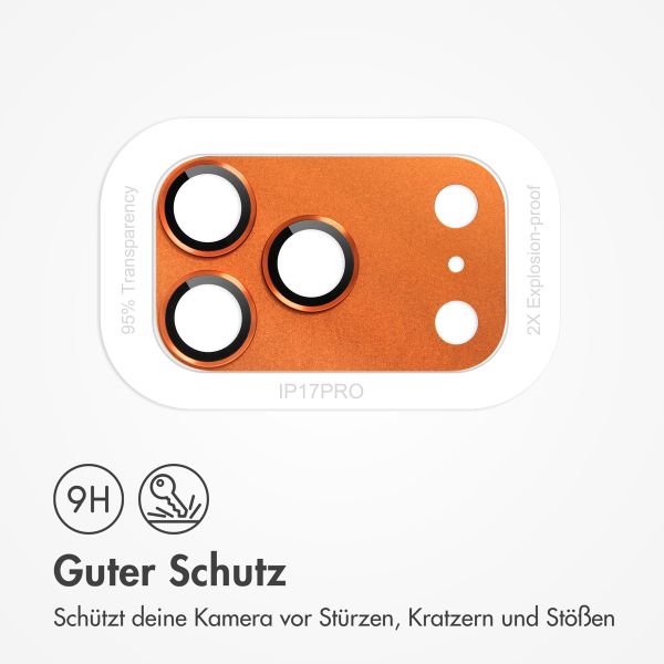 imoshion Kameraprotektor aus Glas 2er-Pack für das Apple Apple iPhone 17 Pro - Cosmic Orange