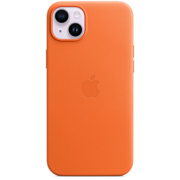 Apple Leder-Case MagSafe für das Apple iPhone 14 Plus - Orange