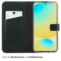 Selencia Echtleder Klapphülle Samsung Galaxy S25 FE - Grün