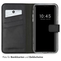 Selencia Echtleder Klapphülle Apple iPhone X / Xs - Schwarz