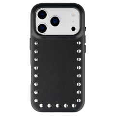 Selencia Studs Backcover mit MagSafe Apple iPhone 17 Pro - Velvet Black