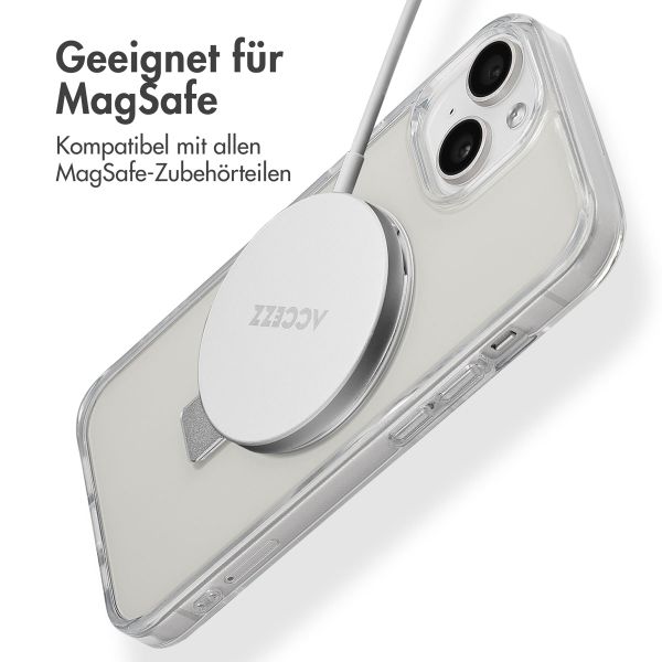 Accezz Ring Stand Backcover mit MagSafe für das iPhone 15 - Transparent