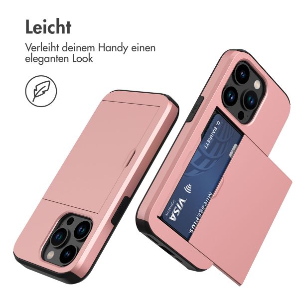 imoshion Backcover mit Kartenfach Apple iPhone 15 Pro - Rosé gold