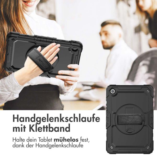 Accezz Robustes Back Cover mit Schultergurt Samsung Galaxy Tab A9 Plus - Schwarz