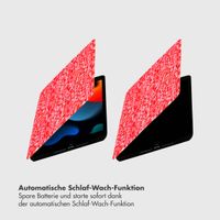 Selencia Vivid Klapphülle Apple iPad 9 (2021) 10.2 Zoll / iPad 8 (2020) 10.2 Zoll / iPad 7 (2019) 10.2 Zoll - Wild Spots Lipstick