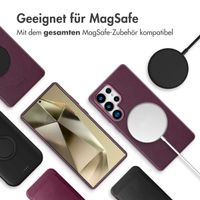 Accezz MagSafe Leather Backcover für das Samsung Galaxy S25 Ultra - Heath Purple