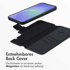 Accezz 2-in-1 Klapphülle aus Leder mit MagSafe Samsung Galaxy A36 / A56 - Onyx Black
