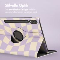 imoshion 360° drehbare Design Klapphülle Samsung Galaxy Tab S10 Plus / Tab S9 FE Plus / Tab S9 Plus - Dancing Cubes