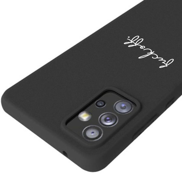 imoshion Design Hülle Samsung Galaxy A72 - Fuck Off - Schwarz