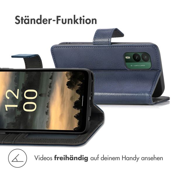 imoshion Luxuriöse Klapphülle Nokia XR21 - Dunkelblau