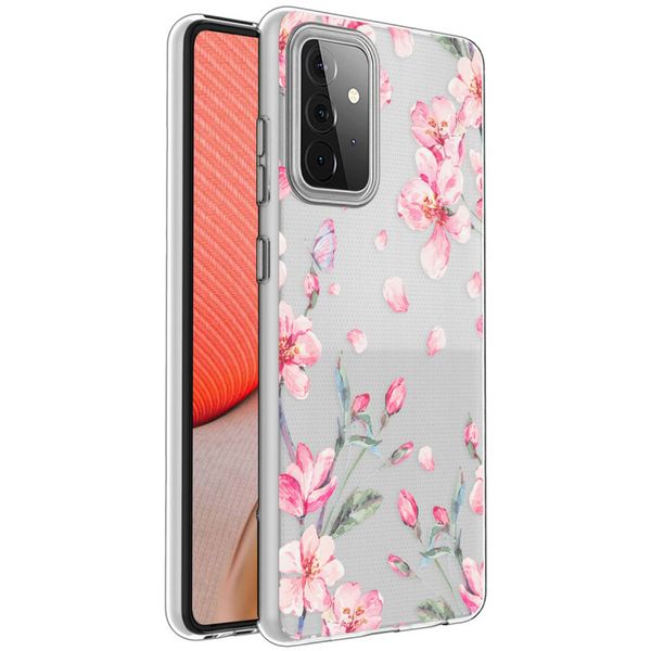 imoshion Design Hülle Samsung Galaxy A72 - Blume - Rosa