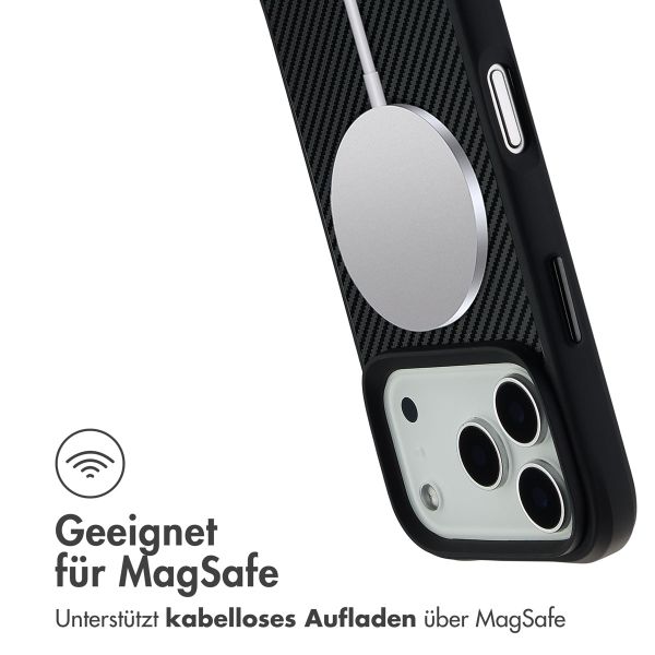 imoshion Rugged Hybrid Carbon Case mit MagSafe Apple iPhone 17 Pro - Schwarz