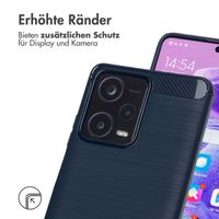 imoshion Brushed Back Cover für das Xiaomi Redmi Note 12 Pro Plus - Dunkelblau