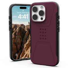 UAG Civilian Backcover MagSafe für das iPhone 16 Pro - Bordeaux