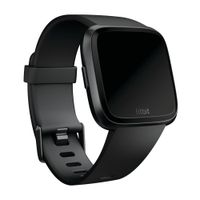 Fitbit Classic Silikonarmband für  Fitbit Versa / Versa 2 / Versa Lite - Größe L - Schwarz