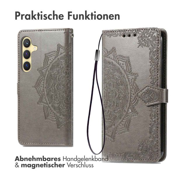 imoshion Mandala Klapphülle Samsung Galaxy S24 / S25 - Grau