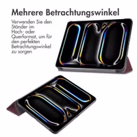 imoshion Trifold Klapphülle Apple iPad Pro 11 (2025) M5 / (2024) M4 - Bordeaux