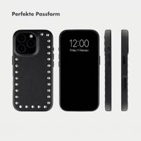 Selencia Studs Backcover mit MagSafe Apple iPhone 16 Pro - Velvet Black