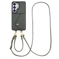 Selencia Sera HandyHülle mit Kordel und Umschlag-Kartenhalter Samsung Galaxy S26 Ultra - Sage Green