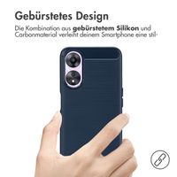 imoshion Brushed Back Cover für das Oppo A78 (4G) - Dunkelblau