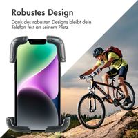 imoshion ﻿Robuste Fahrrad-Handyhalterung - Handyhalterung Fahrrad - Universell - Verstellbar - Schwarz