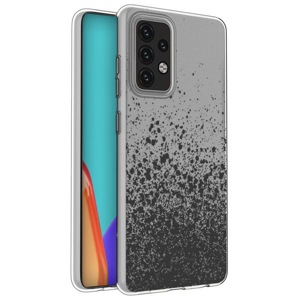 imoshion Design Hülle Samsung Galaxy A52(s) (5G/4G) - Spritzer - Schwarz