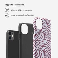 Selencia Vivid Back Cover Apple iPhone 11 - Trippy Swirl Dark Rose