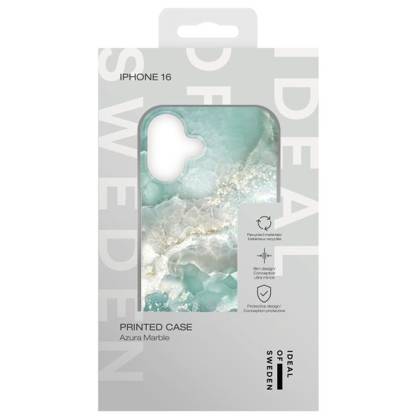 iDeal of Sweden Fashion Back Case Apple iPhone 16 - Azura Marble