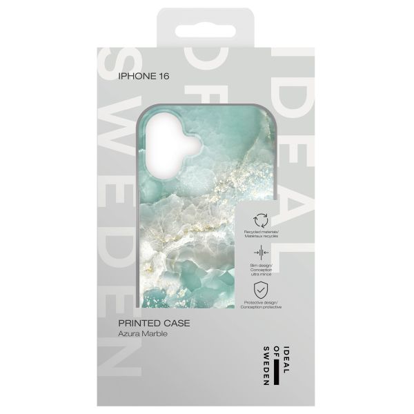 iDeal of Sweden Fashion Back Cover für das iPhone 16 - Azura Marble