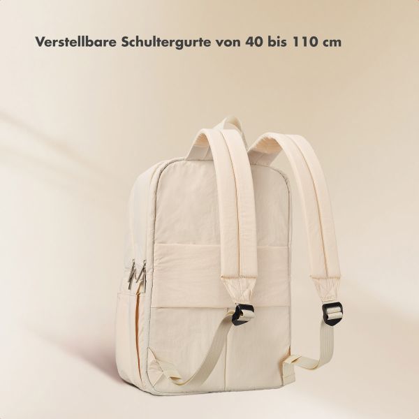 Selencia Vaya Puffy Laptop Rucksack 16 Zoll - Soft Ivory