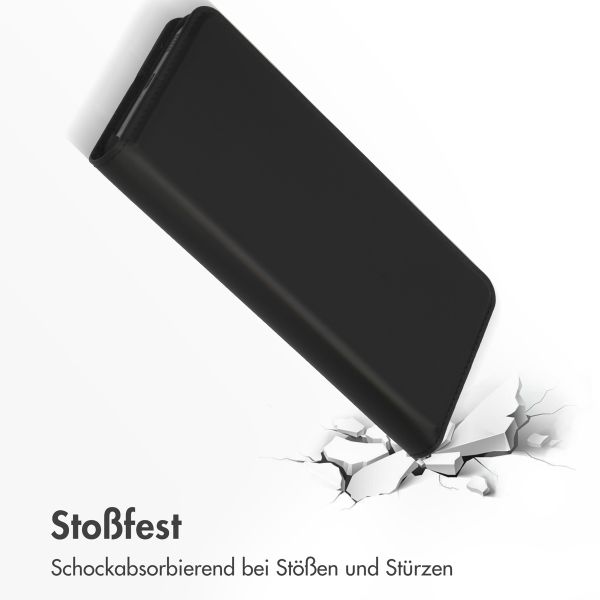 Accezz Premium Leather Slim Klapphülle für das Samsung Galaxy S21 FE - Schwarz