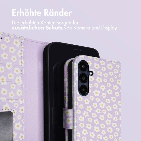 imoshion Design Klapphülle Samsung Galaxy A35 - White Daisy