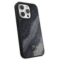 Woodcessories Bumper Case MagSafe für das iPhone 15 Pro - Stone Camo Gray Black